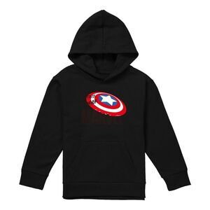 Captain America Childrens/Kids First Avenger Pull Over Hoodie / Navy